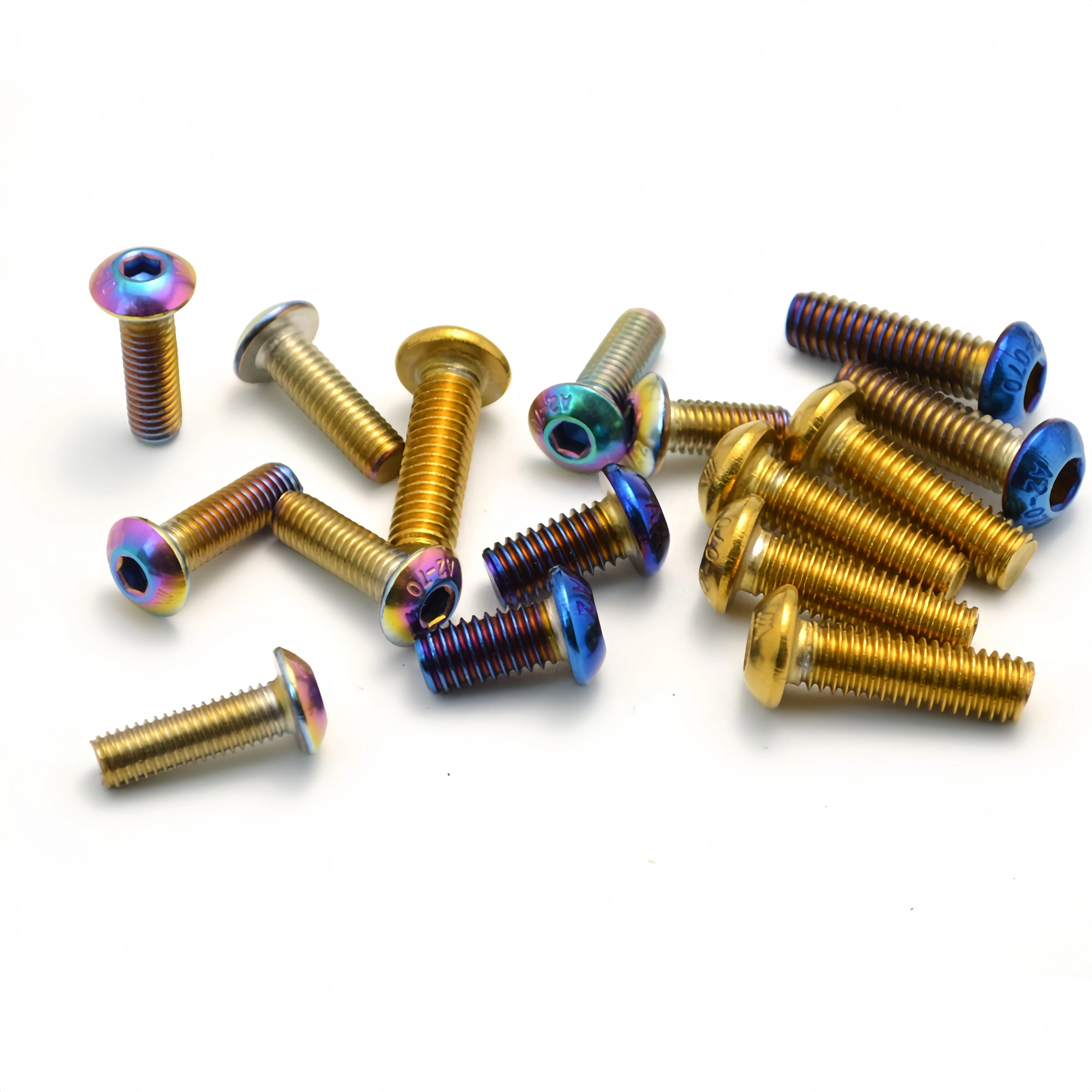 6Pcs Lots Burnt Titanium Steering Wheel Bolts Fit a lot of Steering Wheel Works Round Boss Kit JR-LS06CR-R Personal NRG Works