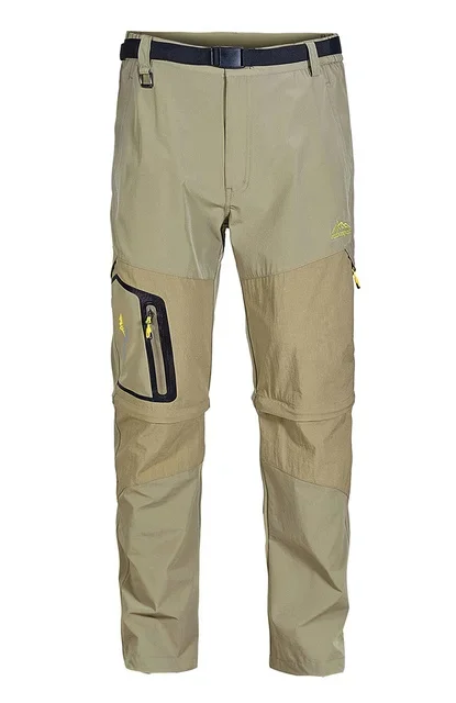 Men Pants Camping Hiking Breathable Removable Tactical Cargo Outdoor Military With Zip Pockets Summer Trekking Trousers