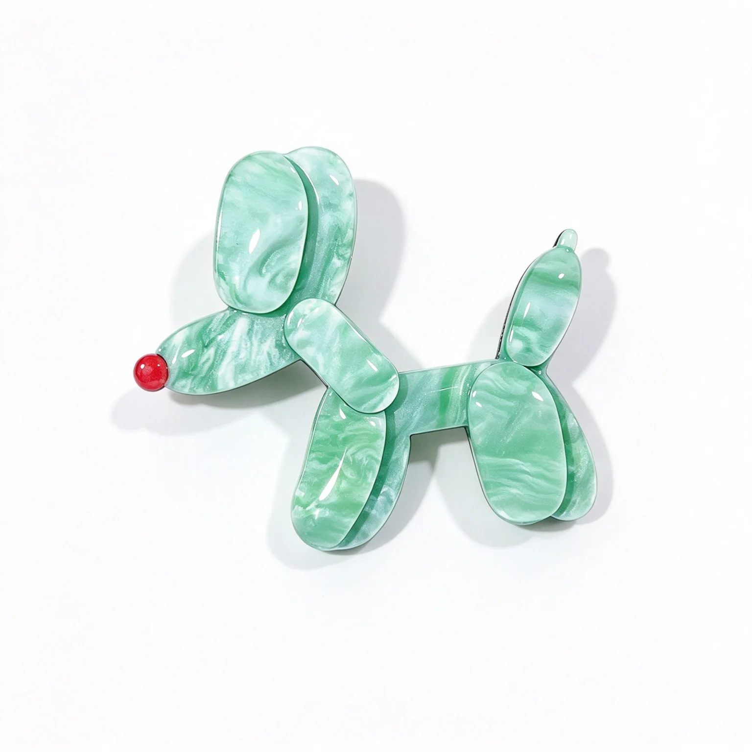 1 Colorful Dog Brooch, Creative Cartoon Acrylic Handmade Badge, Suitable for Clothing and Bag Decoration.