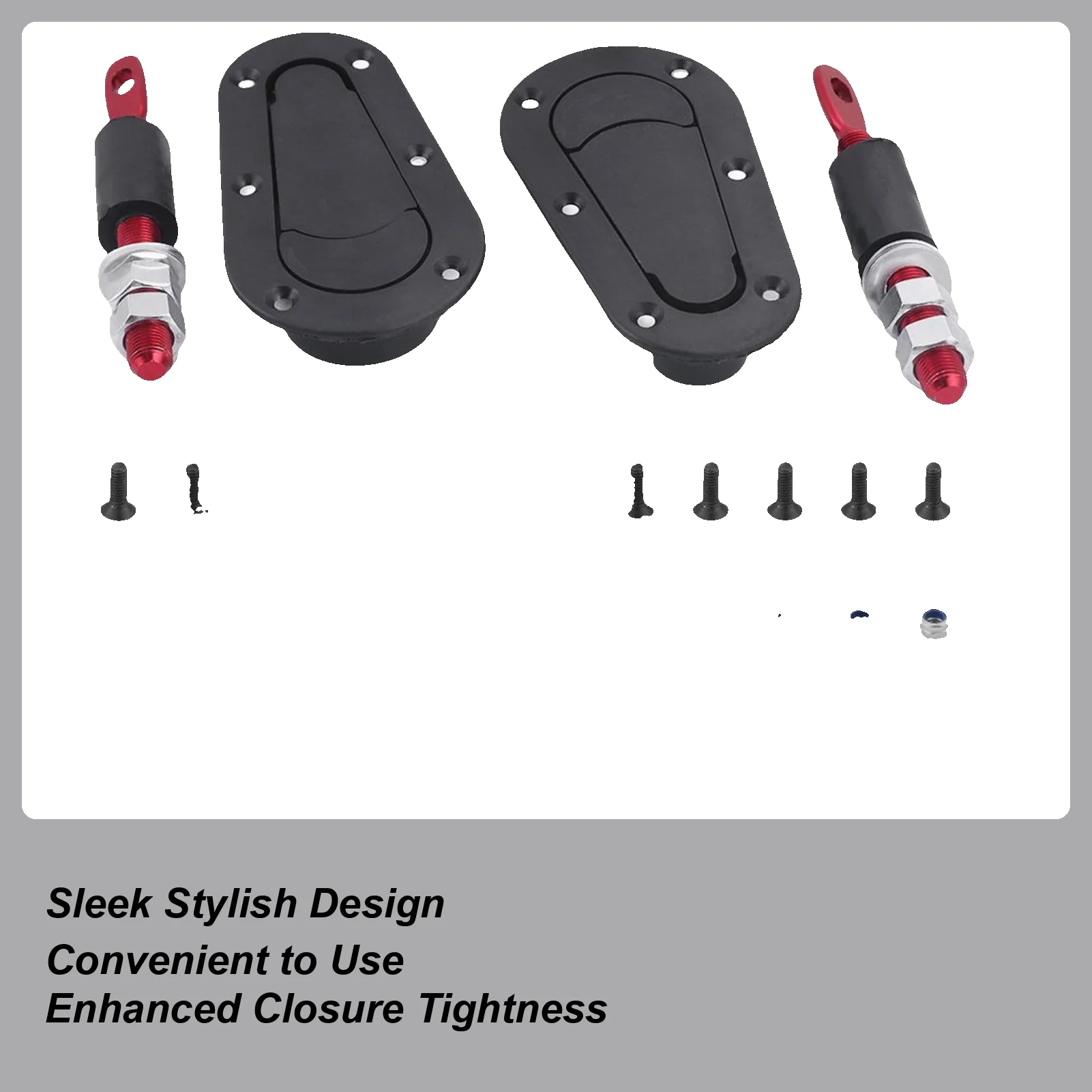 

Quick Latch Hood Pins Invisible Hood Cover Lock Kit Quick Release Flush Mount Fasteners Spacers For Truck Race Bumper License