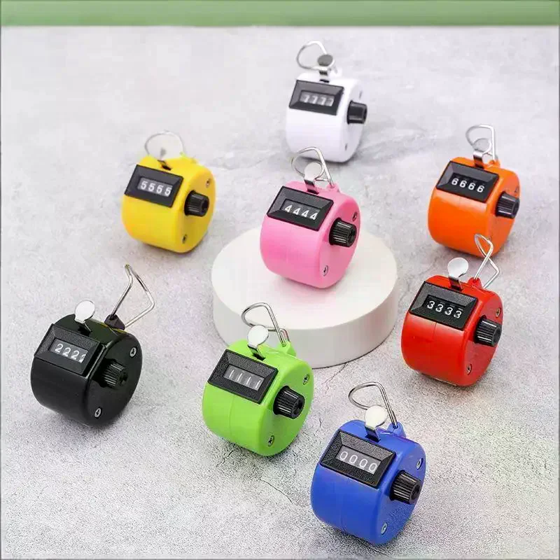 Handheld 4 Digital Tally Counter Mechanical Manual Palm Clicker Number Count For Inventory Counting Sports Scoring
