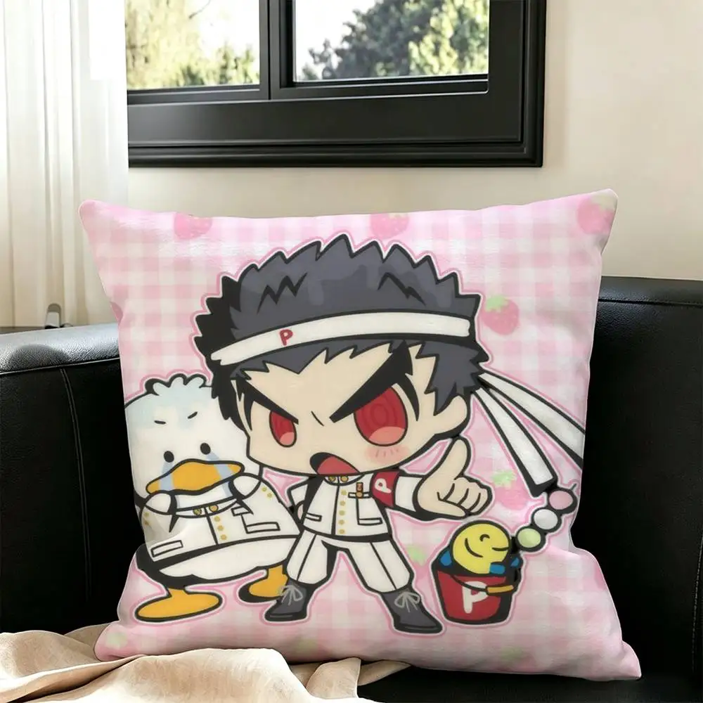 Kiyotaka Ishimaru Anime Danganronpa  Pillow Case Square Double-Sided Sofa Cushion Cover Bedroom Bedside Pillow