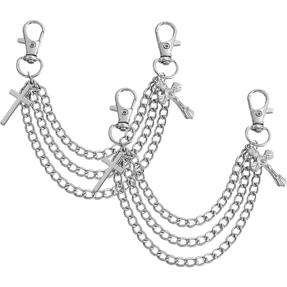 

1 Pair Metal Shoe Chains, Durable Alloy Clog Chains, No Glue Easy Attach, Shoe Lace Charm For Sneakers Boots Holes, Western