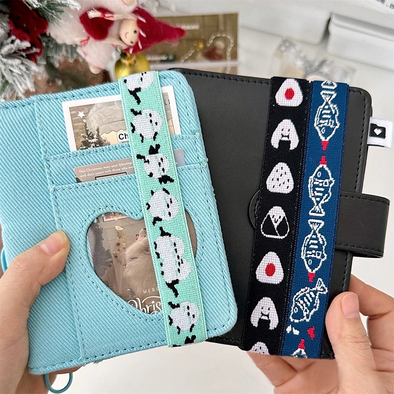 لطيف الكرتون شريط مرن فضفاضة ورقة غطاء للكمبيوتر الدفتري حزام مطاط الإبداعية جمع كتاب شريط مرن حزام مطاط الموضة