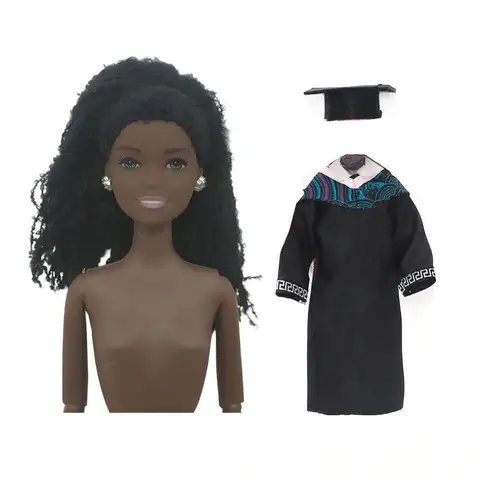 Lover Doll Set 12 Inch Black Dolls African Policeman Policewoman Black Man Woman Bachelor Couple Toys Fast Shipping Present