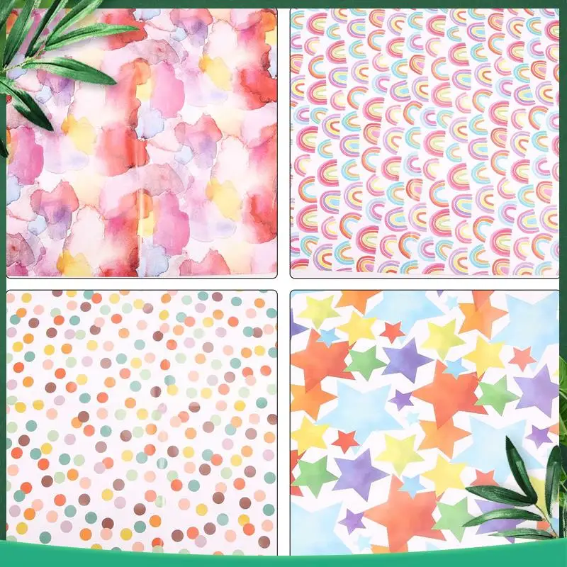 

(NEW) Rainbow Birthday Wrapping Paper,Kids Gift Recyclable Birthday Women Girls Boys,For All Gift Wrap Decoration Occasions