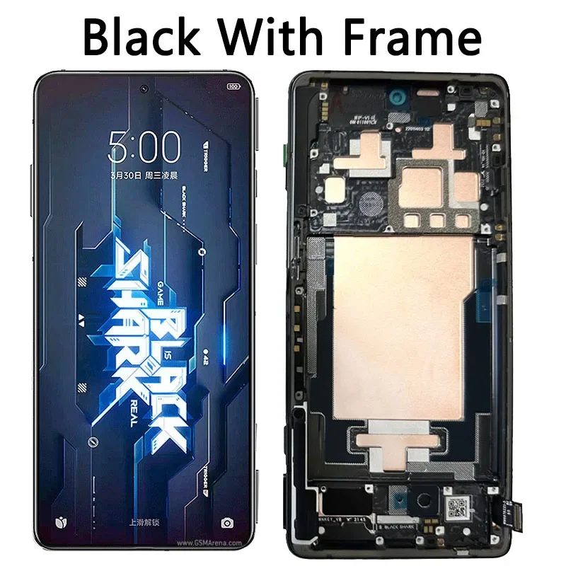 AMOLED Per Xiaomi Black Shark 5 Pro LCD SHARK KTUS-H0 Display Touch Screen Digitizer Assembly Per BlackShark 5 Pro 5Pro