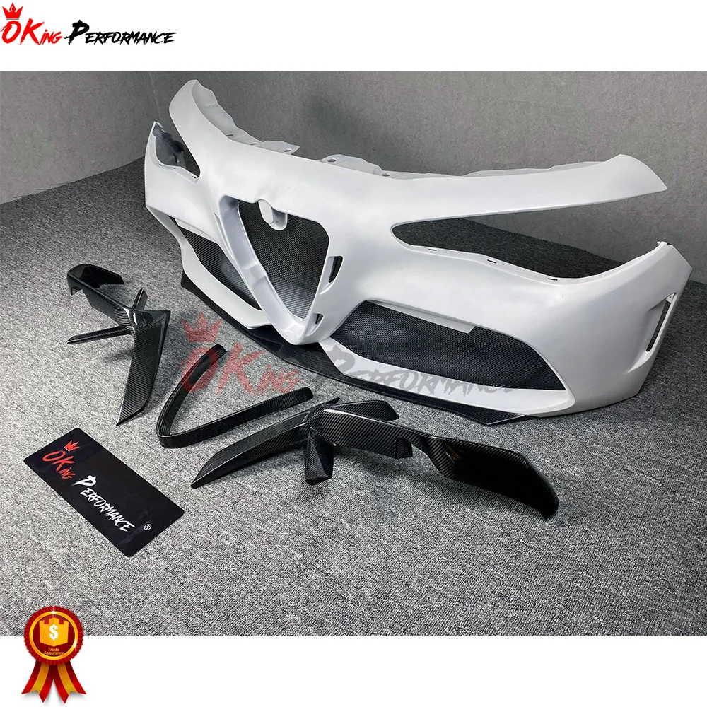 GTAM Style Carbonfaser-Frontstoßstange für Alfa Romeo Giulia BodyKit