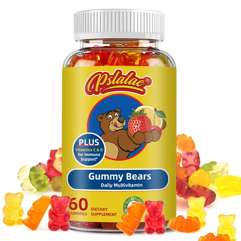 Gummy Bears Daily Multivitamin - Helps with Tooth and Bone Development, Enhances Immunity