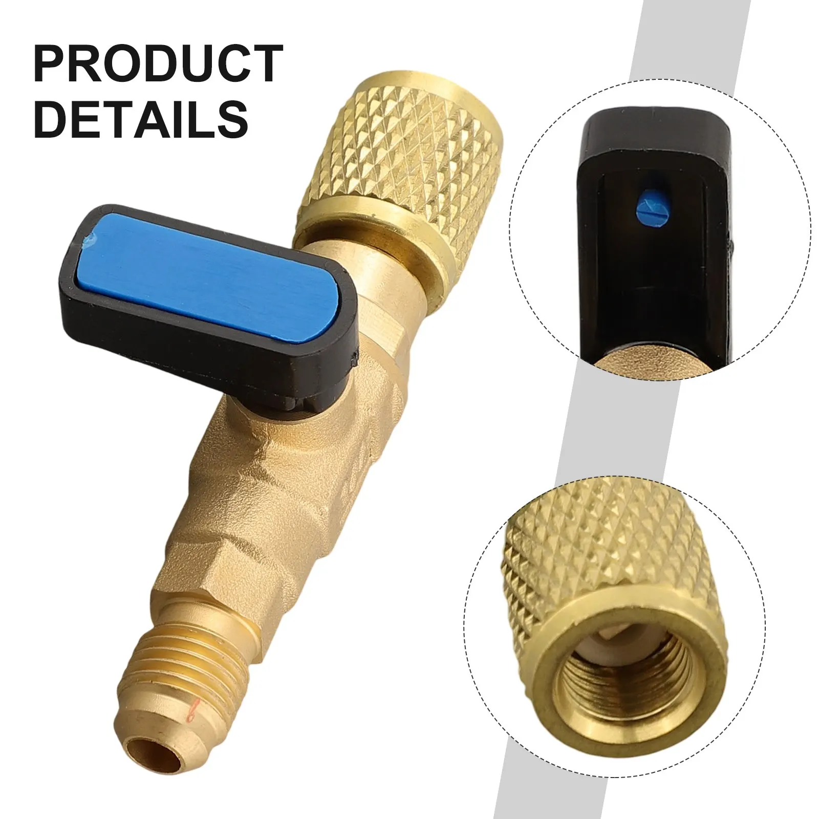 Adaptador de válvula de esfera reto Shunt, controle suave, HVAC, AC, desempenho confiável, R134a, R22, R12, R410a, 14 \'