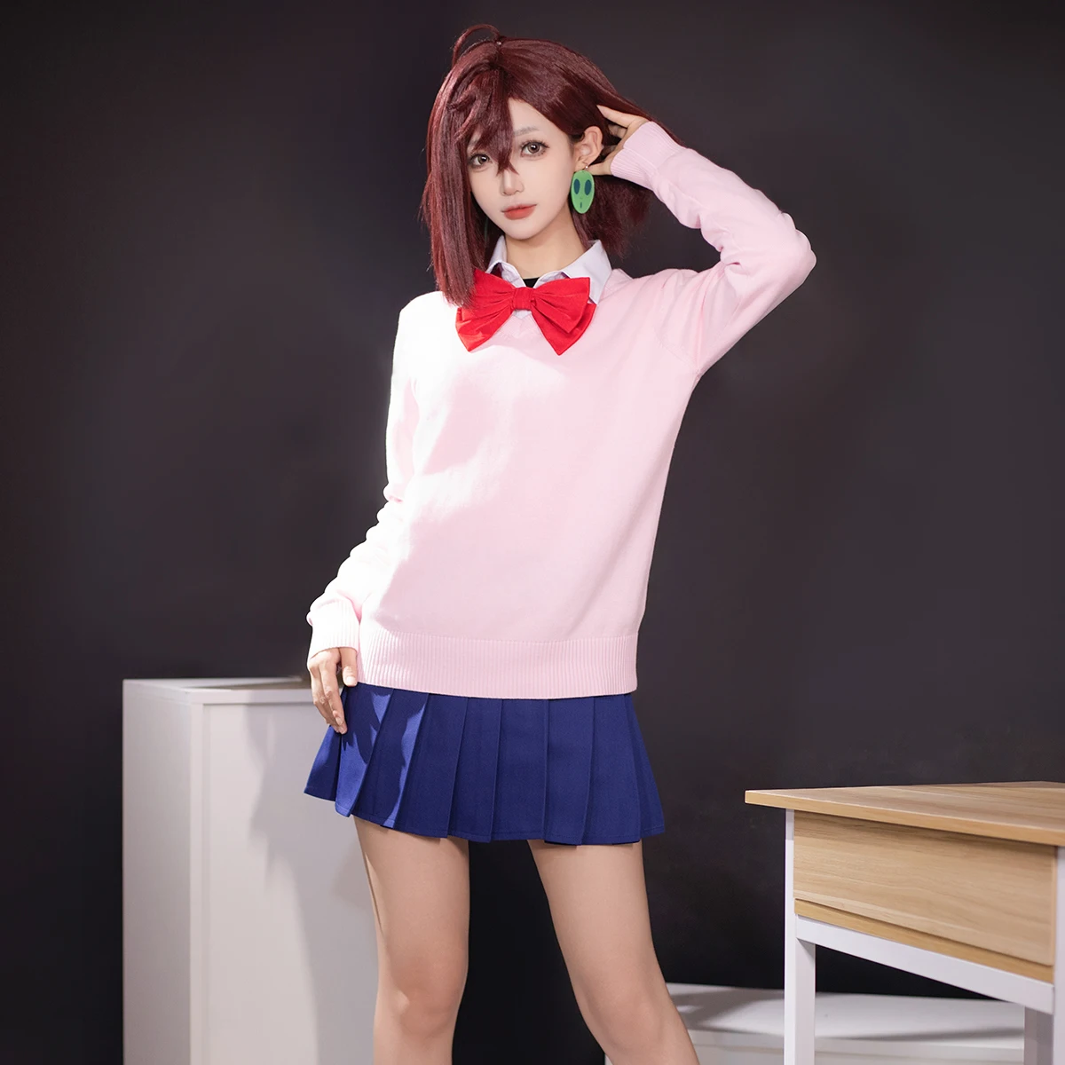 HOLOUN Dan Da Dan Dandadan Anime Momo Ayase Cosplay Costume School Uniform Suit Shirt Skirt Christmas Gift