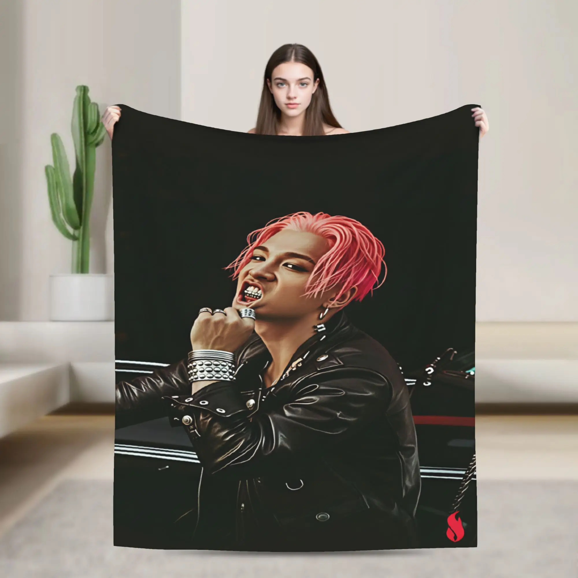 Singer T-TAEYANG  Flannel Blankets  Warm Soft Throw Blanket for Couch Chair Picnic Graphic Bedspread Sofa Bed Cover