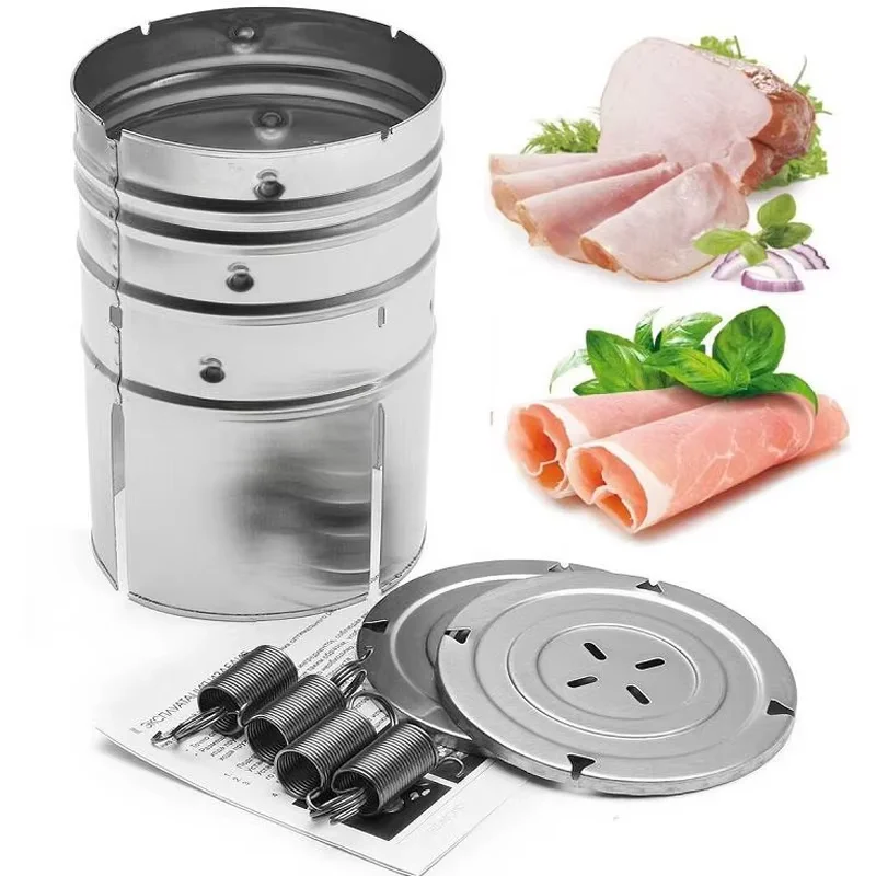 Stainless Steel Meat Cooker Ham Press Machine 3 Layers Meat Cooking Ham Cooking Tools Hamburger Meat Poultry Tools