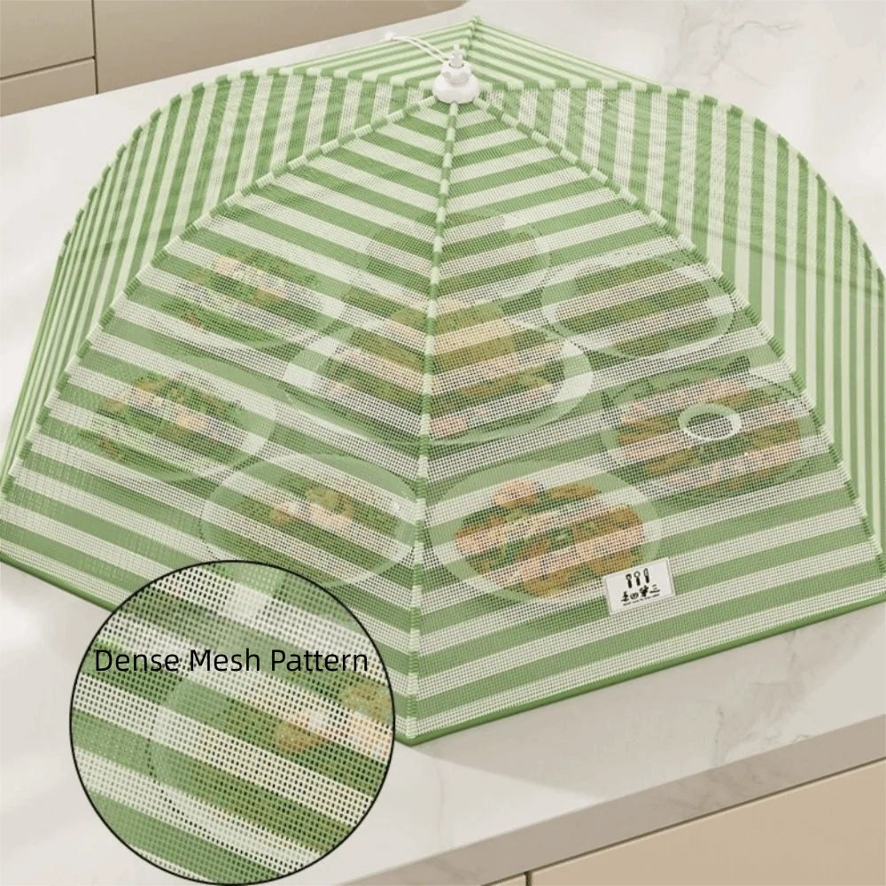 Umbrella-Style Mesh Food Cover Folding Insect-proof Dish Covers Large Capacity Dust-proof Table Mesh Food Covers Fruit Cover