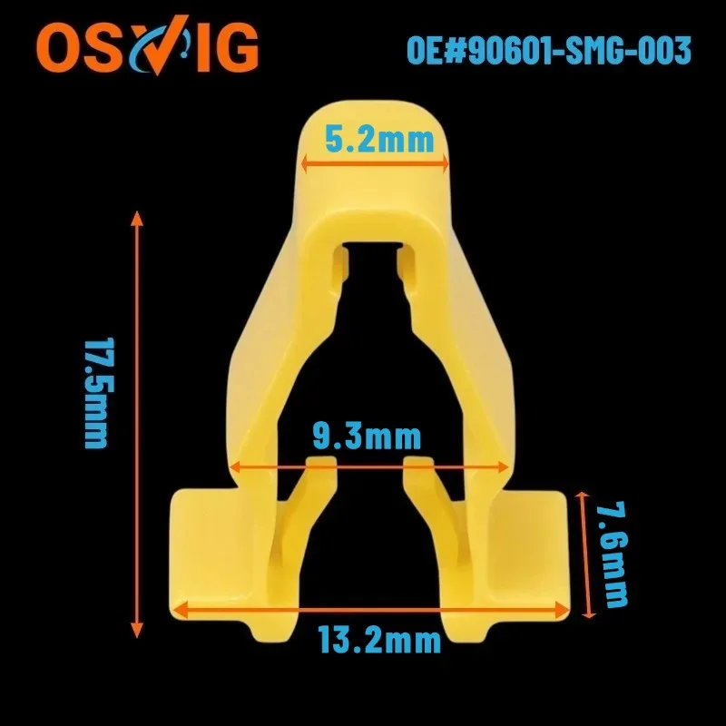 

30pcs OE#90601-SMG-003 Wheel Arch Snap Fitting Clip For Honda CR-V HR-V Passport Pilot Ridgeline Acura MDX 2012-On