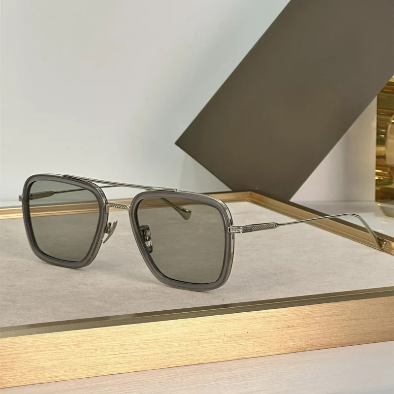 

Модные роскошные дизайнерские солнцезащитные очки FLIGHT006 с двойным мостом для мужчин и женщин, трендовые очки-пилоты из сплава для путешествий на открытом воздухе, деловые очки