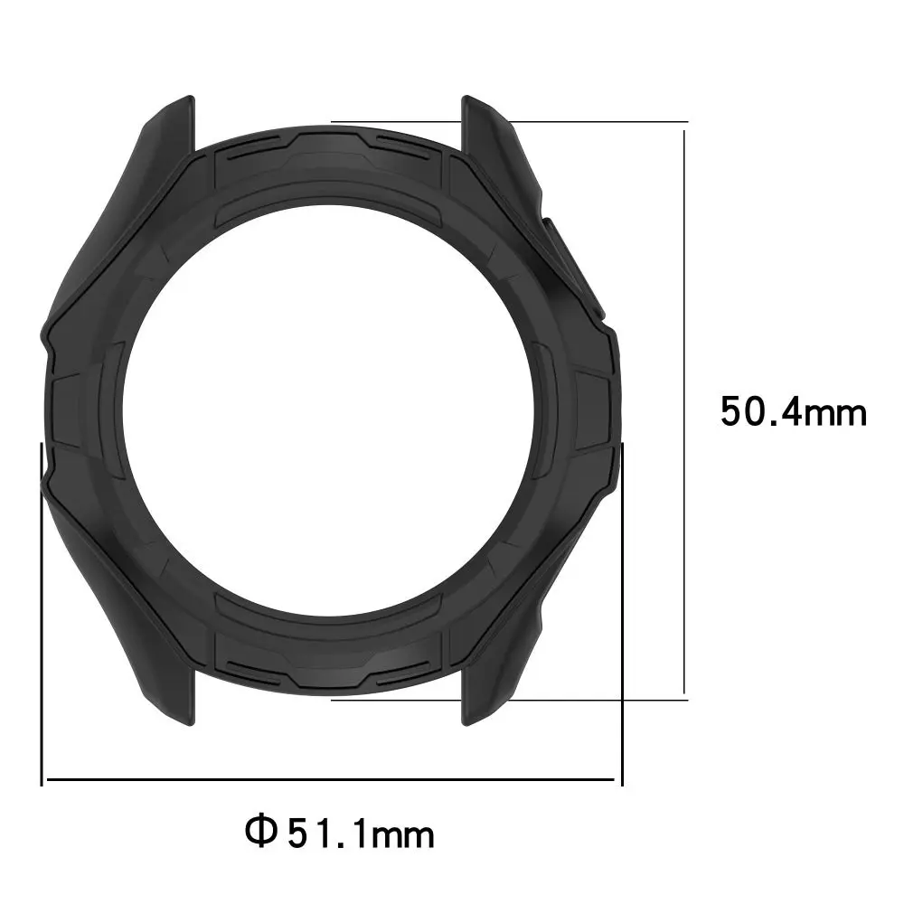 Casing pelindung bingkai TPU baru jam tangan pintar pelindung benturan tepi Aksesori Bumper pelindung layar untuk Ticwatch Pro 5