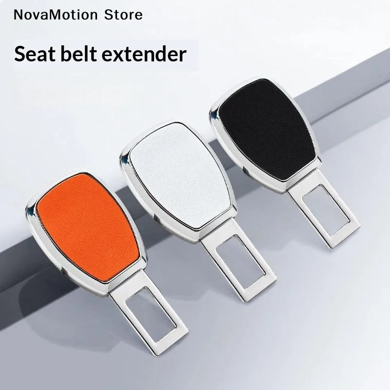 [NM]1Pcs Auto Safety Belt Extension Thick Insert Socket Extender Safety Buckle Seat Belt Buckle Plug Car Seat Belt Clip Extender