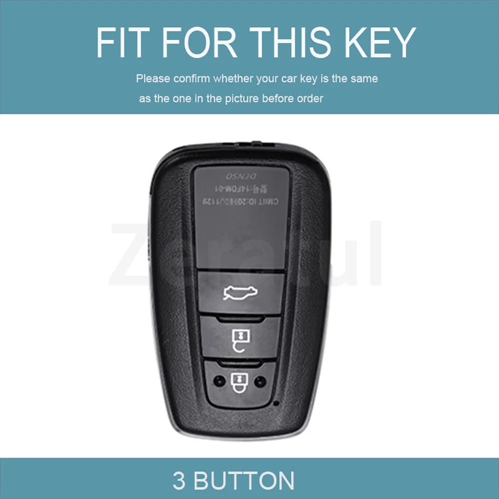 3 Button Shell Fob For Toyota Auris Corolla Reiz Avensis Verso Yaris Aygo Scion TC IM 2016 CHR Hilux Fortuner Car Key Case Cover