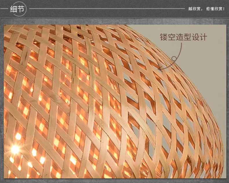 Lampada a Sospensione in Rattan, Lampadari Boho Vimini Vintage E27 Rattan,Per Cucina Soggiorno Camera Da Letto Isola (80CM