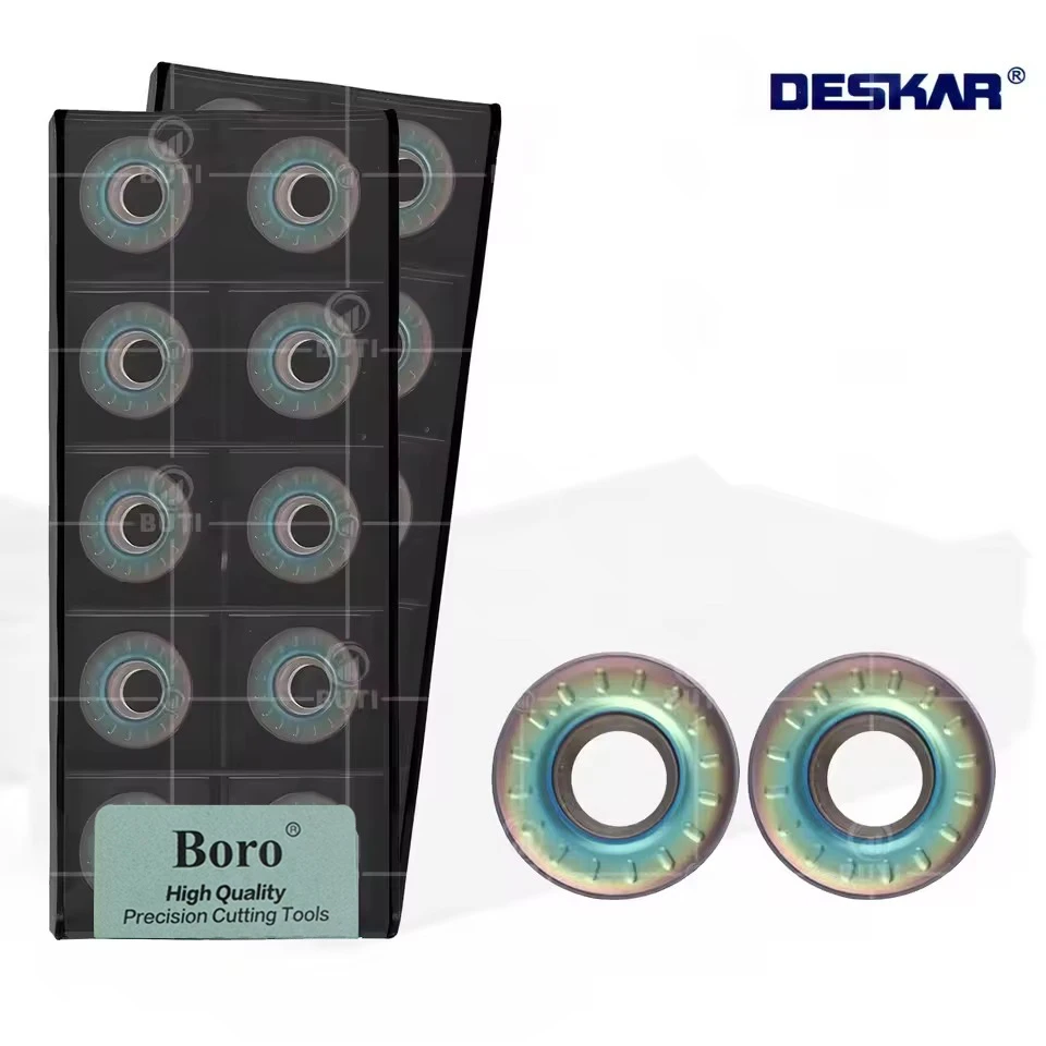 

DESKAR 100% Original Carbide Milling Inserts RPMT1204MO-TT TF618 CNC Lathe Colored Blades Suitable For Processing Hardened Steel