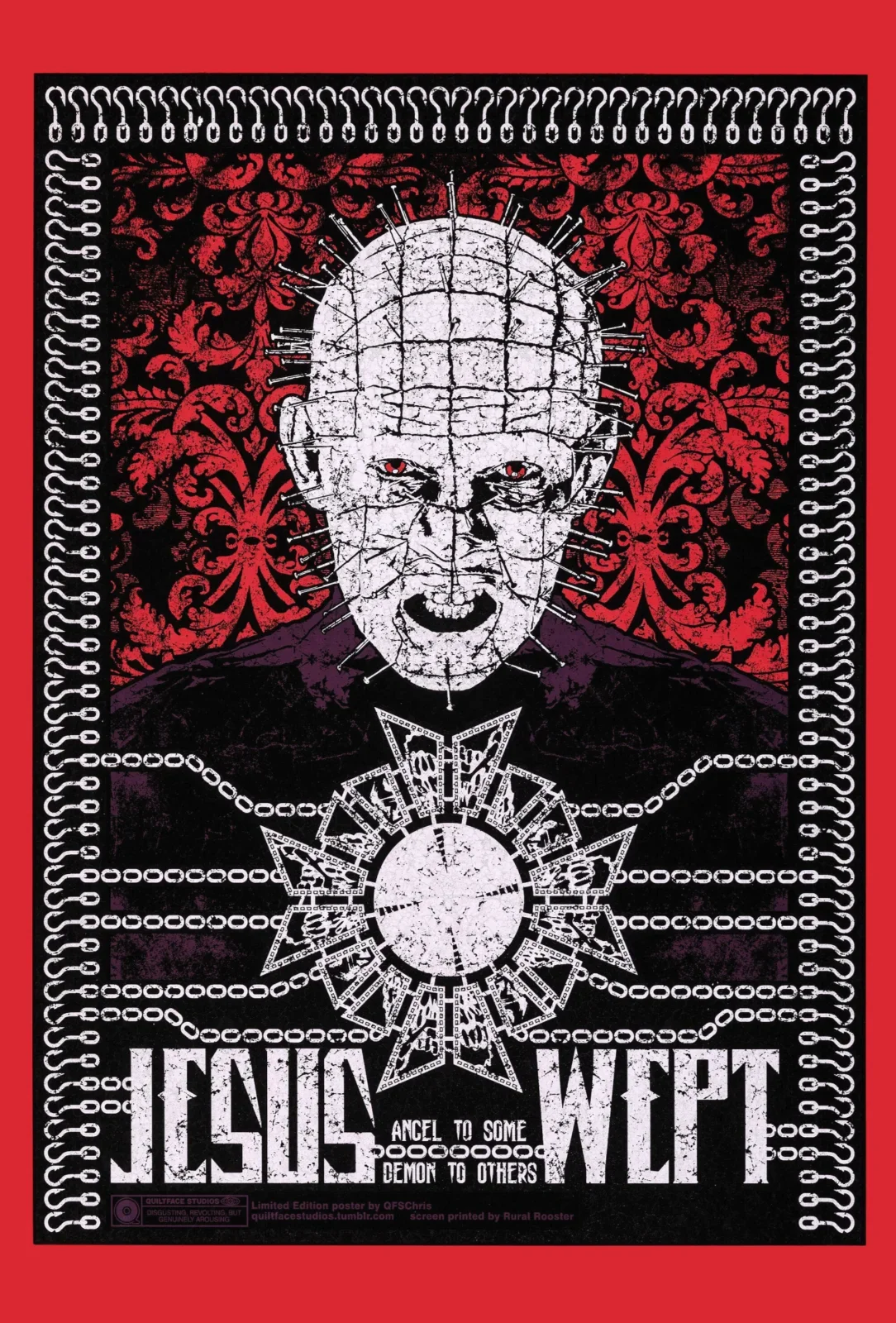 Hellraiser Jesus Wept Movie,Art Picture Print Canvas Poster,Home Wall Decor no frame