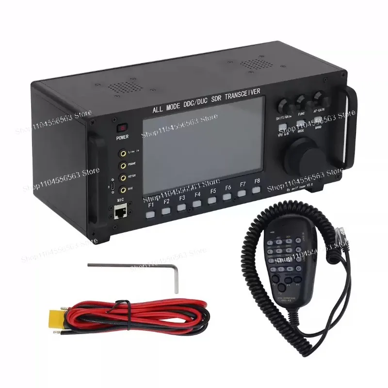 Single casing 20W 0-750MHz Wolf All Mode DDC/DUC Transceiver Mobile Radio LF/HF/6M/VHF/UHF Transceiver for UA3REO with WIFI