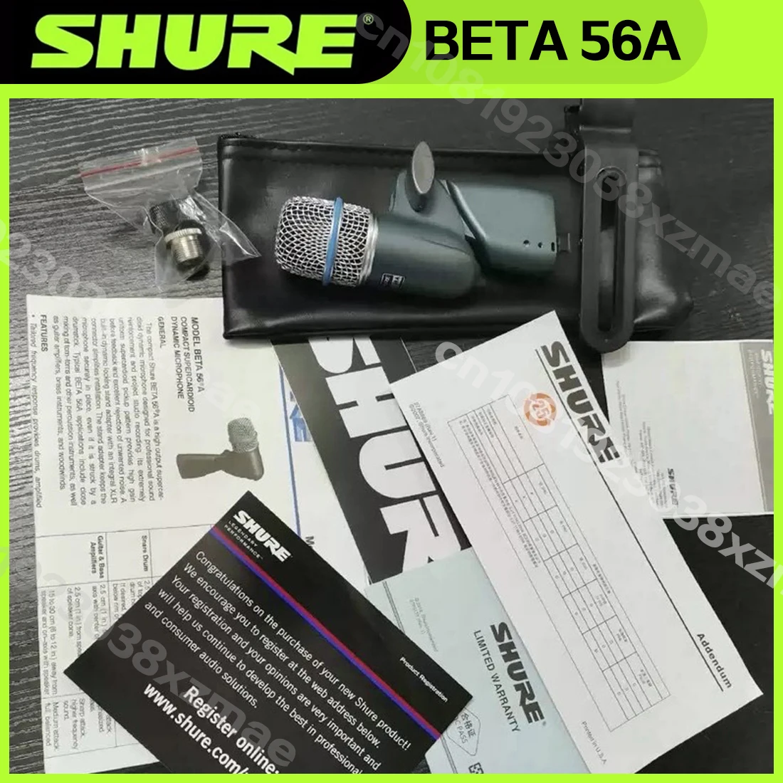 Shure BETA 56A profesjonalny mikrofon dynamiczny wojskowy instrument perkusyjny mikrofon przewodowy gitara dynamiczny kardioidalny