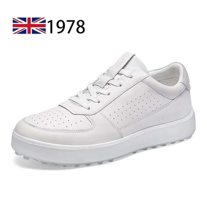 أحذية رياضية من جلد البقر الطبيعي للرجال ، أحذية كاجوال على الطراز البريطاني ، موضة جديدة #3
