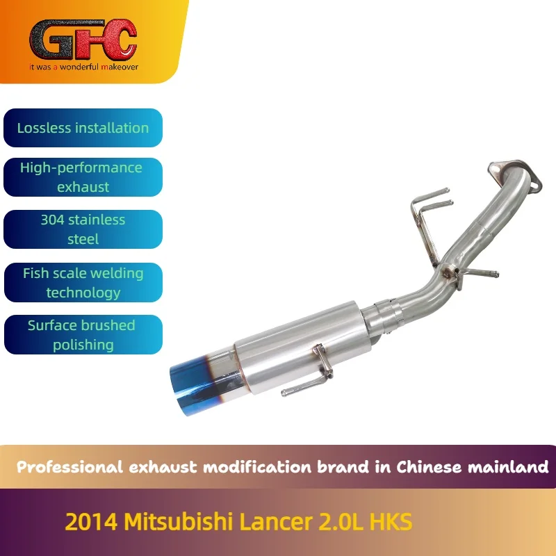 

GFC brand for the 2009-2015 Mitsubishi Lancer 1.6L 1.8L 2.0L HKS high-performance exhaust system