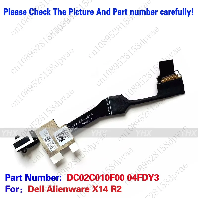 

GYX новый аудиокабель для Dell Alienware X14 R2 DC02C010F00 04FDY3.