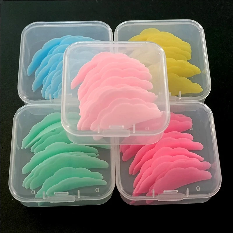 10 Stuks Herbruikbare Wimper Lifting Kit Siliconen Lamineren Pad Wimper Perm Staven 3D Wimpers Extension Curler Pad Make-Up Tool