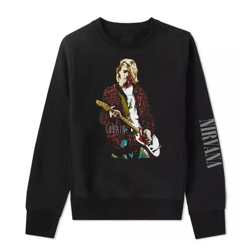 

New NirVANA Band Rock Long-sleeved Hoodie - Nirvana Kurt Cobain Men's Punk Loose-fitting Hoodie - Fall/Winter Bestseller
