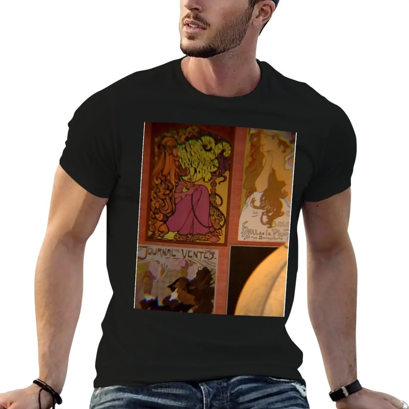 Those art nouveau ladies T-Shirt designer shirts anime figures vintage anime shirt sublime men t shirt