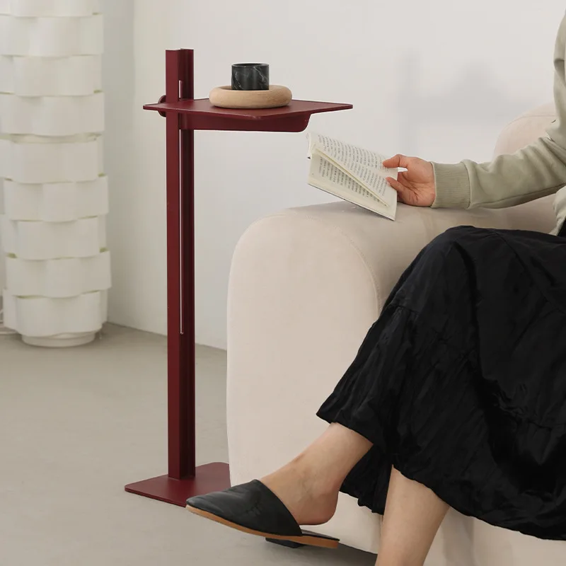 

Creative Sofa Liftable Side Table Corner Table Instagram-Worthy Compact Space Wrought Iron Minimalist Small Side Table