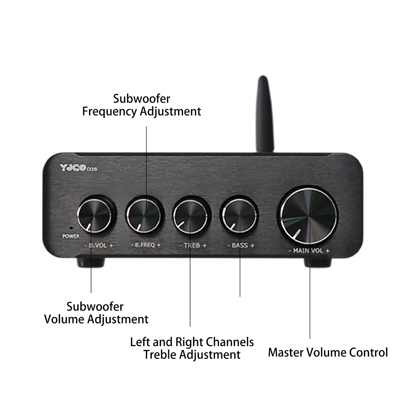 YJCO TPA3255*2 Hochleistungs-Digital-HIFI-Verstärker mit QCC3034 BT 5.1 QCC3084 BT 5.4 Decodierung und LDAC-Unterstützung – Detail 3