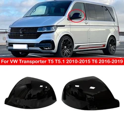 For VW Transporter T5 T5.1 2010-2015 T6 2016-2019 Replacement Car Rearview Side Mirror Cover Wing Cap Exterior Door Case Trim