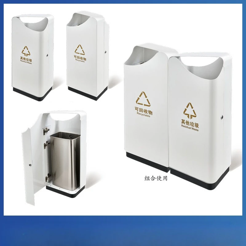 Hotel Seat Trash Can Lobby Vertical Elevator Entrance Sales Department Stainless Steel Shopping Mall Community Classification
