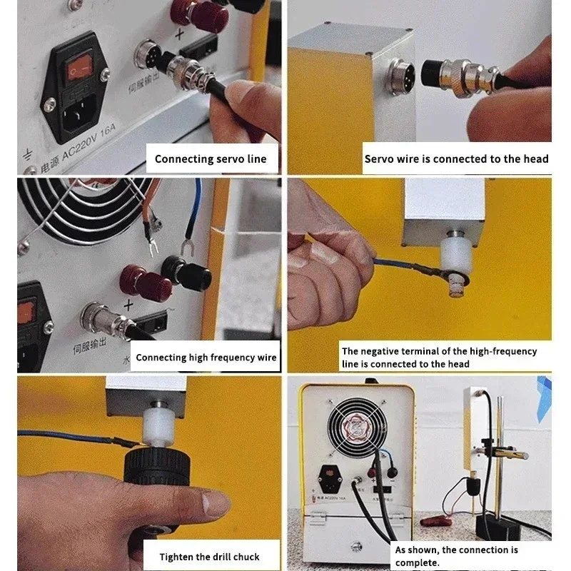 Perforator Portable Breaking Tap Screw Drill Tap Electromechanical Pulse EDM Drilling Machine High-Frequency Discharge 3000W