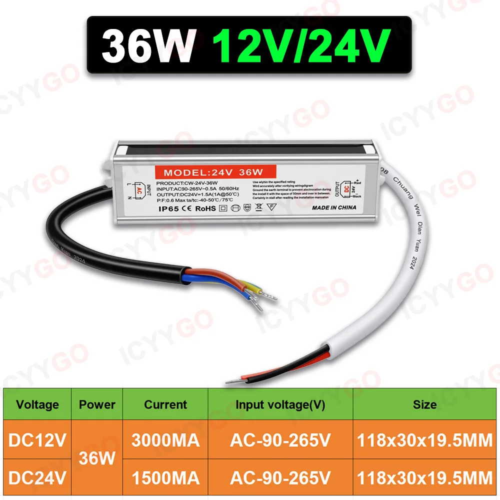 24W 36W 60W Waterpr…