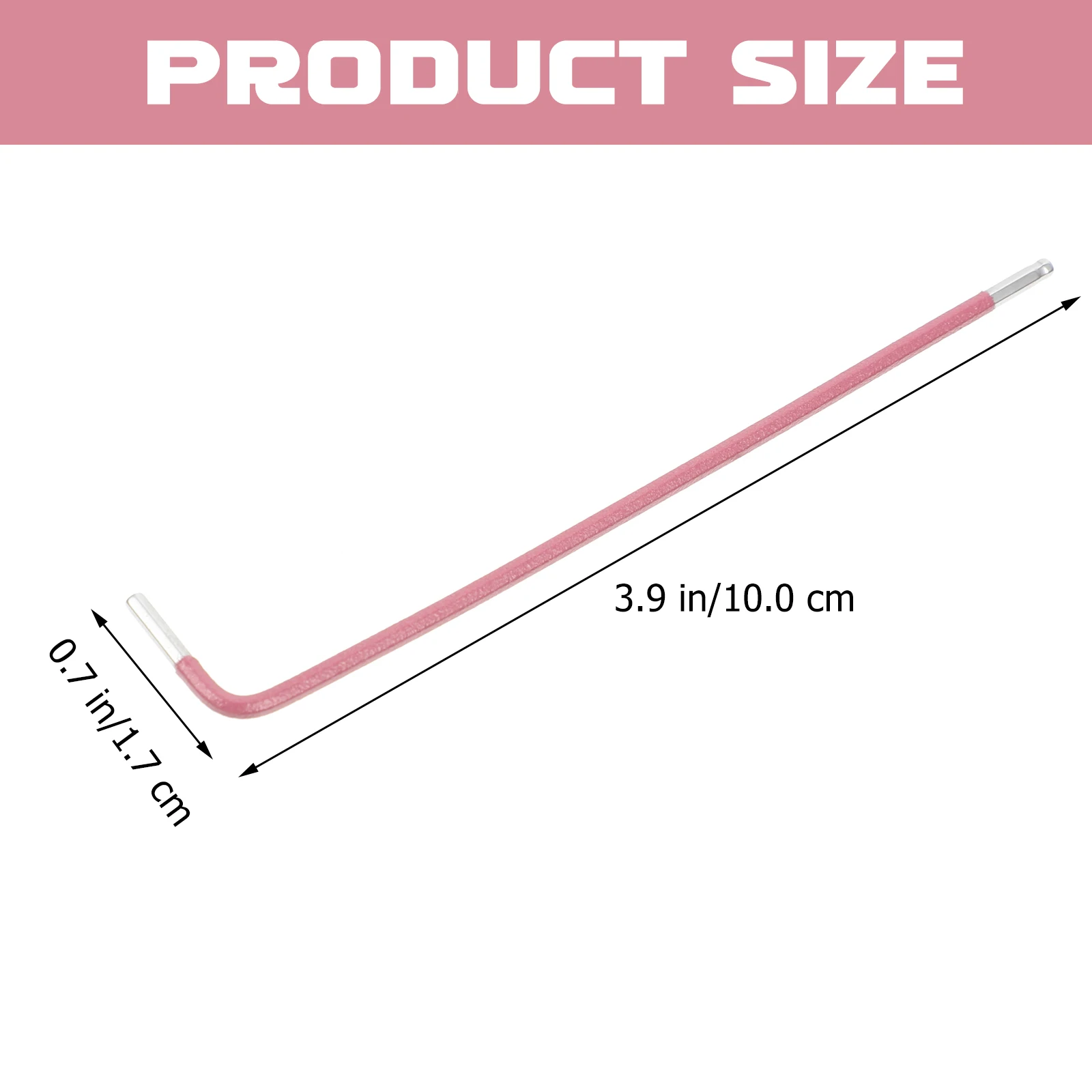 Wrench 2mm S2 Steel Ball End L Key Small Long Arm Tool for Industry Repair Maintenance Accurate Size Durable