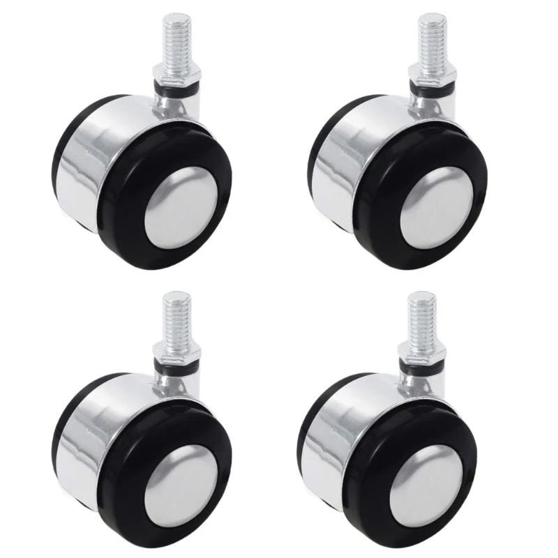 

4pcs Plastic Caster Universal Plastic Casters Upgrades for Chairs & Tables