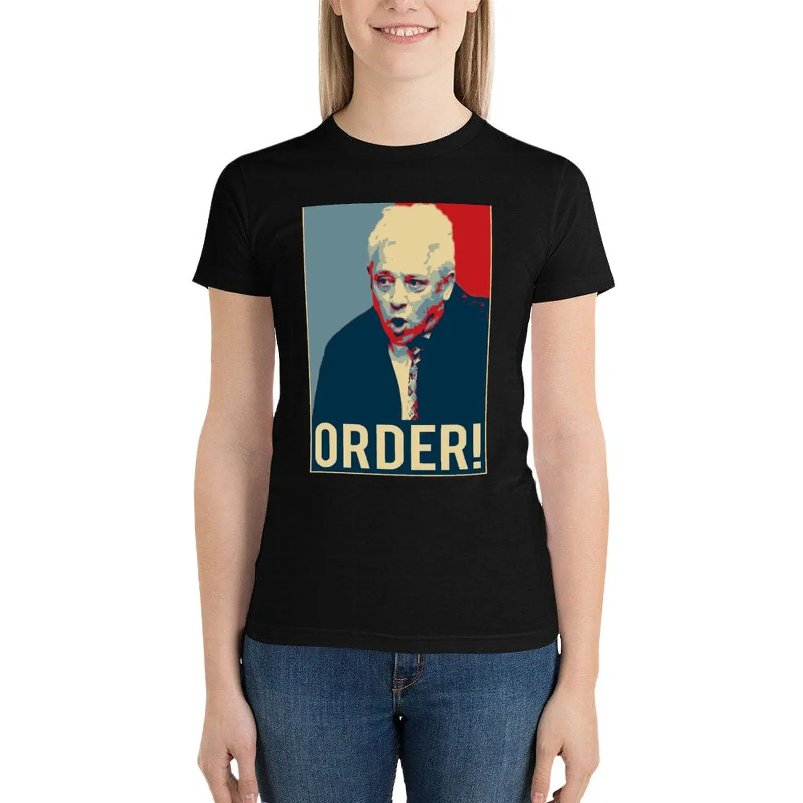 ORDER! Brexit John Bercow T-Shirt Blouse funny cute clothes tops for Women