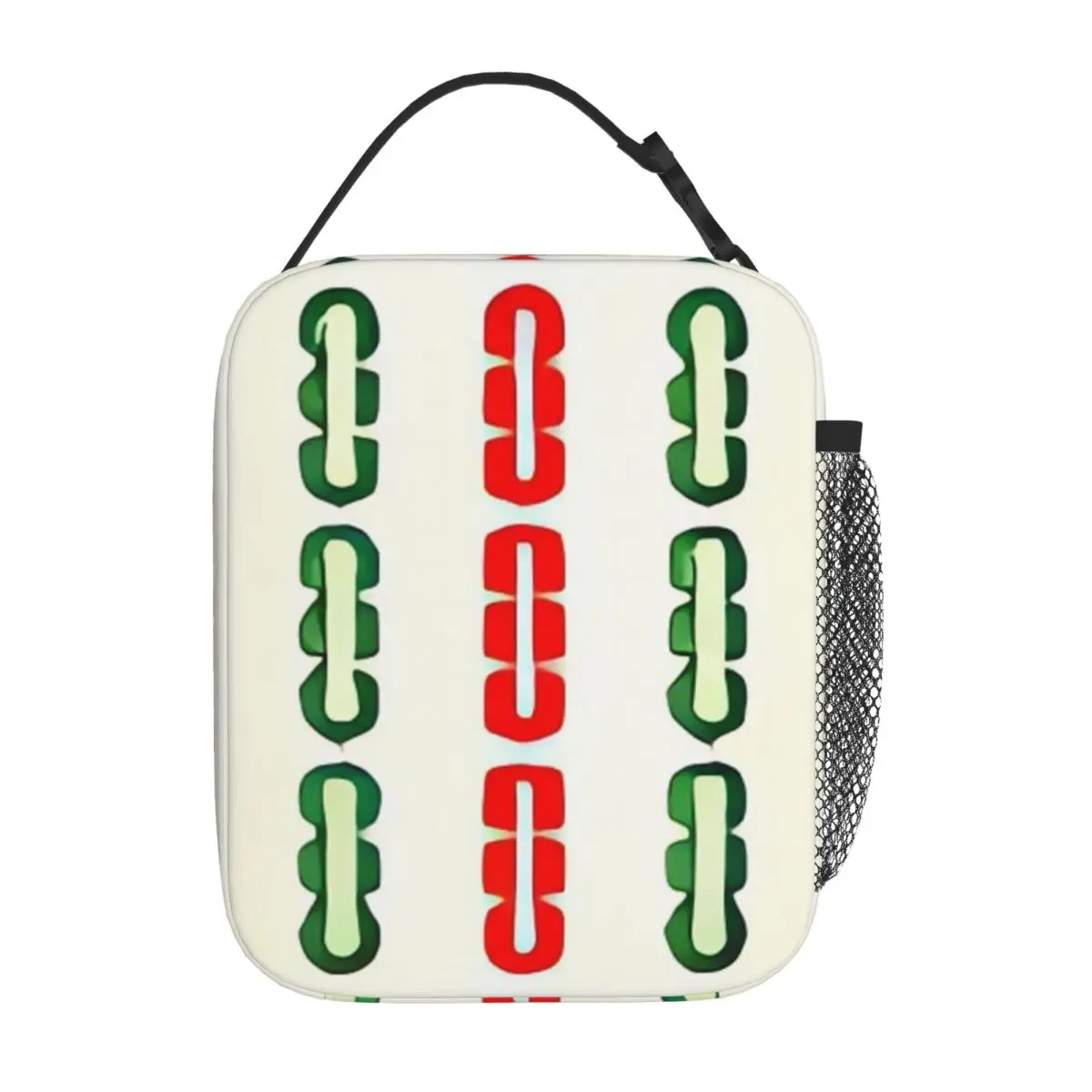 Bestselling Interesting Mahjong Nine Strip Nautical Thermal Tote Garden Party Meal Bag