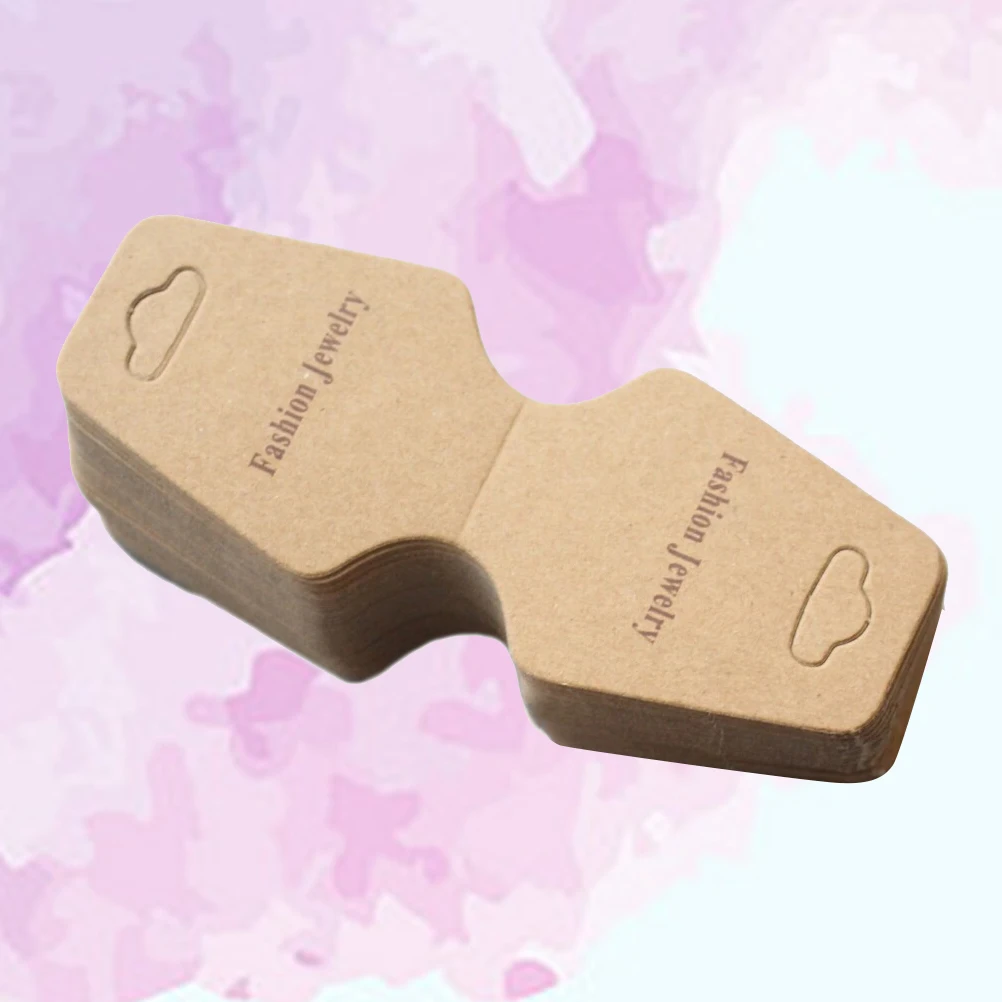 100 Pcs Kraft Paper Packaging Short Message Tags Name Price Labels Party Gift Natural