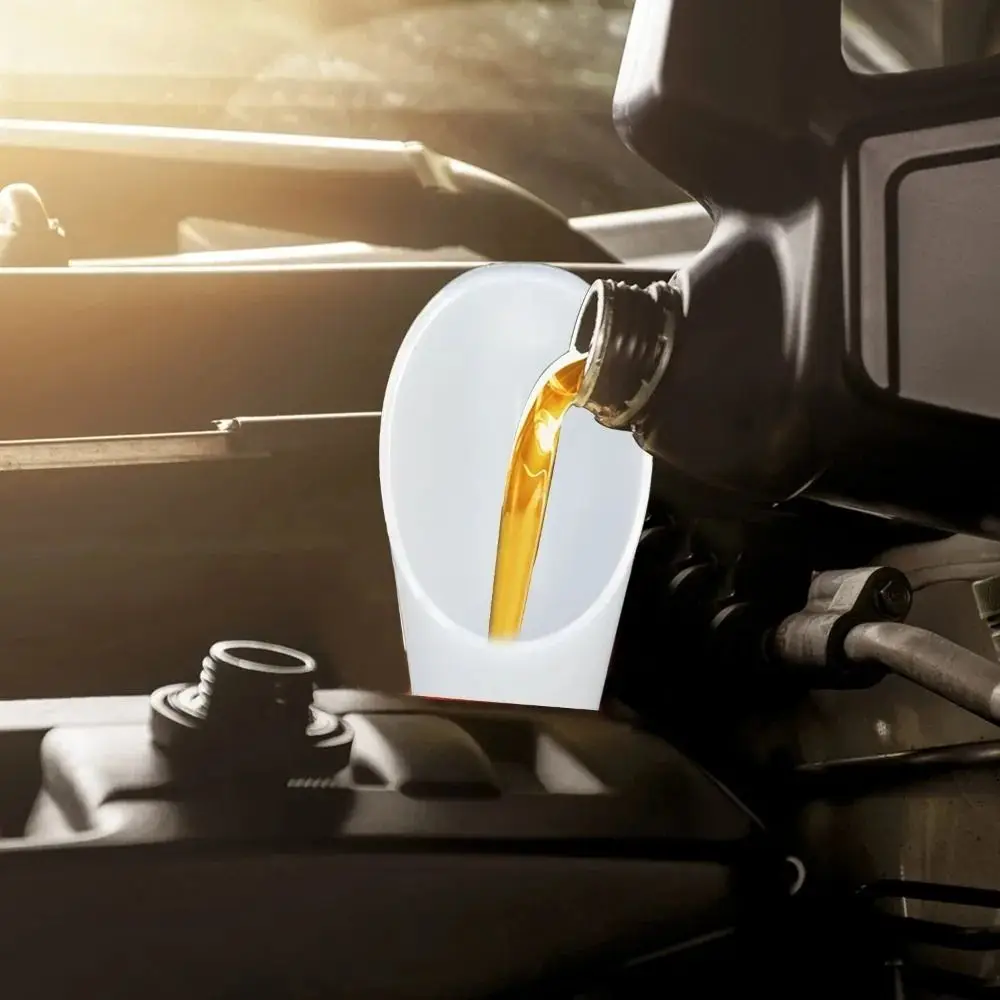 PVC Refueling Funnel Spill-Proof Long Nozzle Wide Mouth Funnel Hands-Free Wide Mouth Oil Pouring Tool Vehicle Maintenance
