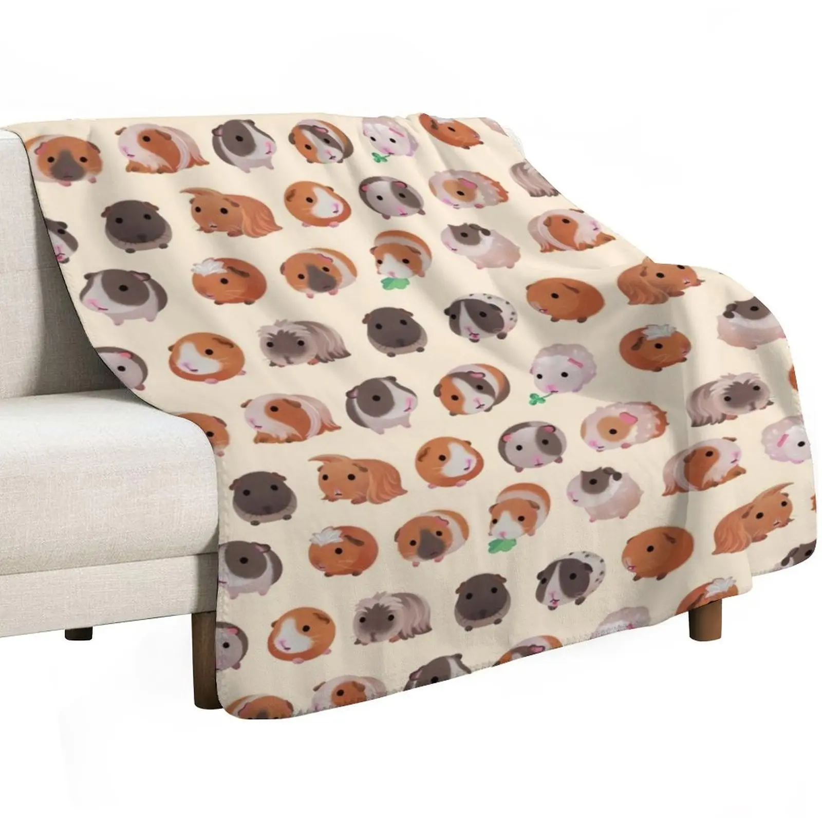 Guinea pig day - bright Throw Blanket anime Flannel decorative Camping Soft Luxury Brand Blankets