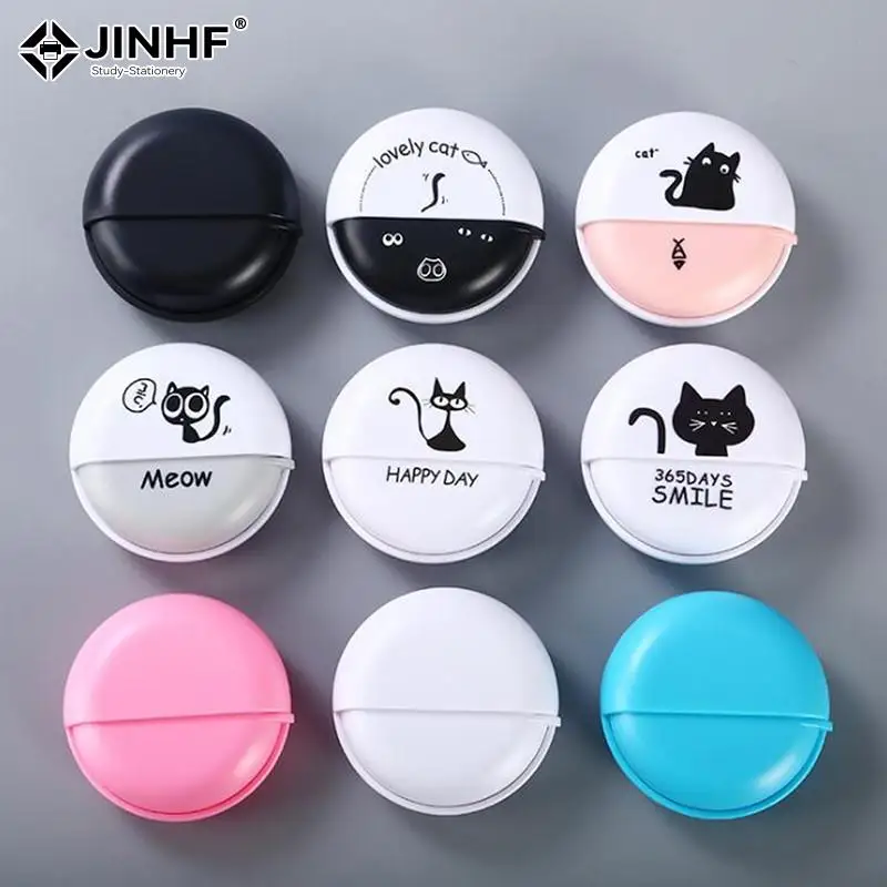 1pcs Headphone Cable Box Round Headphone Storage Box Rotating Cover Earphone Container Home Accessories Cute Data Line Box Case