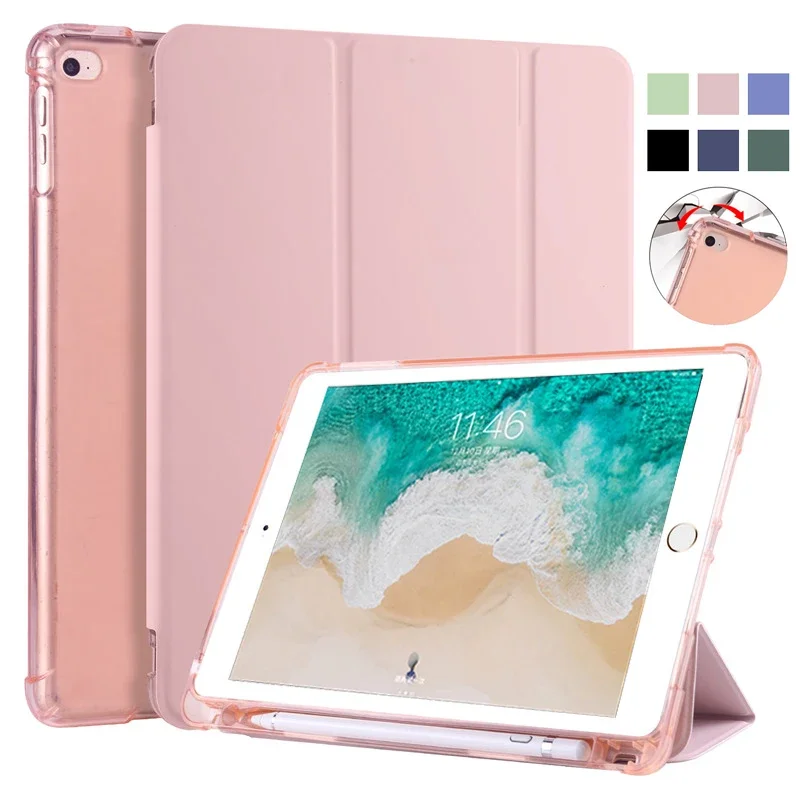 Gefenis For IPad 9th 10th Generation Case With Pen Holder Trifold Smart Cover For IPad 10 2 10.2 9.7 IPad 9 10 8 7 6 5th Gen Air