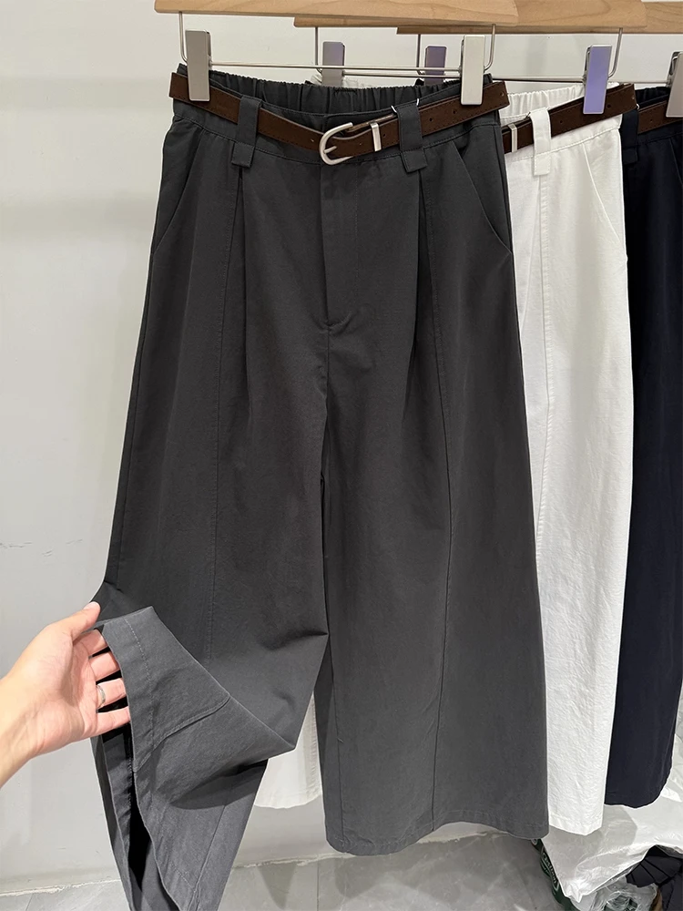 

Loose Straight Leg Pants Wide Leg Casual Trousers Men Women Slimming Hip Covering SPTTAX Brand Faionable Autumn New Arrival